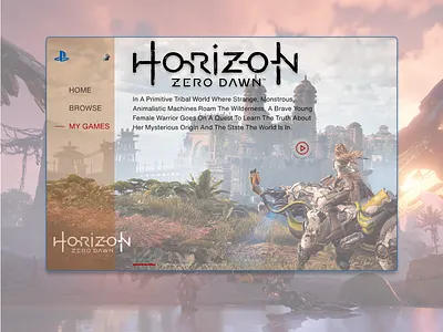 Playstation Game page ai best shot dailyui designer dribbble figma games mobile app playstation uidesign user experience user experience design user interface userinterface uxdesign uxui webdesign webpagedesign website