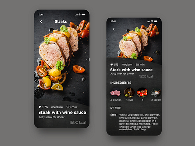 Recipe - Daily UI 040 040 cooking cooking app daily ui 040 recipe recipe app