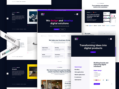 Awwwards nomination agencies agency agency website award awwwards competition design development digital homepage nomination price studio web webdesign