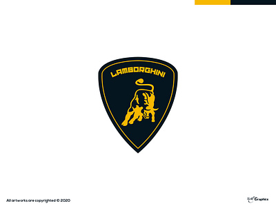 Lamborghini Logo Rebrand branding dayagraphics design illustration lamborghini logo logobrand logobranding logotype vector