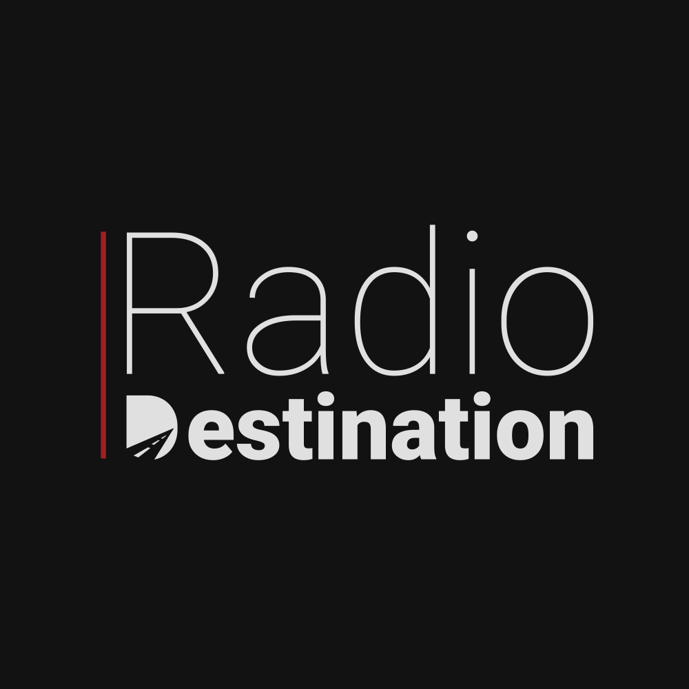 Radio Destination branding design logo minimal