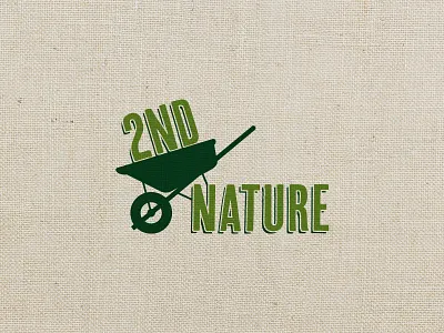 2nd Nature Logo branding cary green landscaping logo logo design nc raleigh