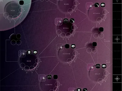 Board Game WIP astronaut black board game board game art board games crater design gradient graphic graphic design illustration mint moon planet purple space texture vector