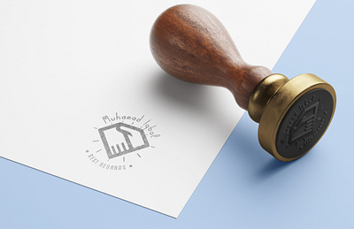 Stamp for sign my duty call.. aiiihh blender c4d cuco illustration logo ui vector