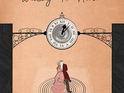 Waiting To Arrive - Album Artwork album art antique artist character design clock cover dancing historic hypnosis illustration illustrator lines music paper parchment romance romantic song time vintage