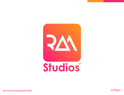 ram studios branding dayagraphics design event branding illustration illustrator logo logobrand logobranding logotype minimal ram studios vector