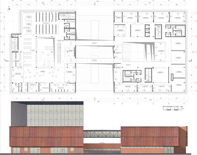 Rzut architektoniczny + elewacja