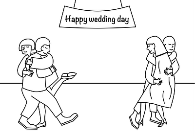 Wedding invitation design icon illustration kyiv vector