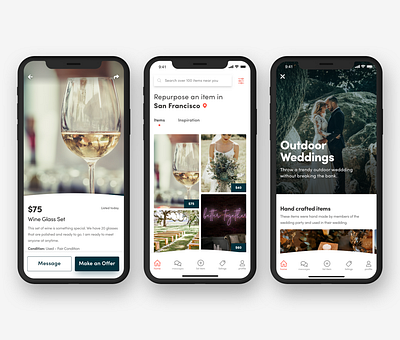 Sellebrate Mobile App app design mobile mobile design photography typography ui ux