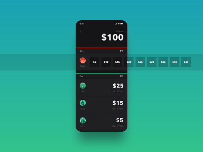 UI 004 - Calculator 004 app app design bill bill calculator calculator daily 100 daily challange daily ui daily ui 004 payment side scrolling ui ux