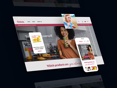 Gerlinéa Website agence animation design desktop dietetic dnd ecommerce food gerlinea home magento sketch ui website