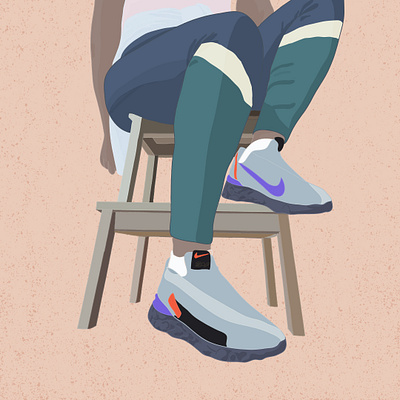 react design illustration sneakers