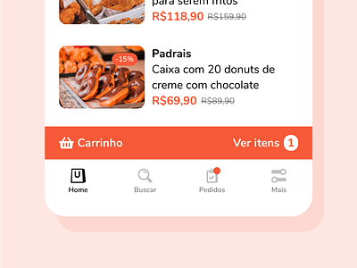 Buyapp Tabbar app icons mobile mobile app orange tabbar ui