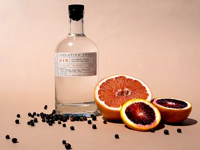 'Isolation Proof' Gin label design bottle catskills design gin graphic design label label design label packaging labeldesign liquor new york packaging design