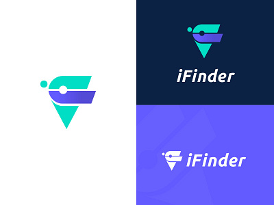 iFinder Logo Design applogo branding creative finder iconic logo letter logos location pin location tracker logodesign logodesignchallenge logodesignersclub logos map icon modernlogo pin tracker app trackers vector