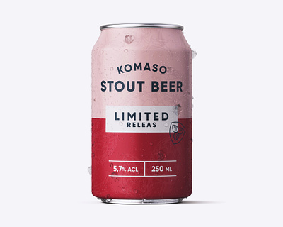 Beer Can Red Stout beer beer can beer label brewery creative creativity design designer label label design labeldesign minimal modern typography