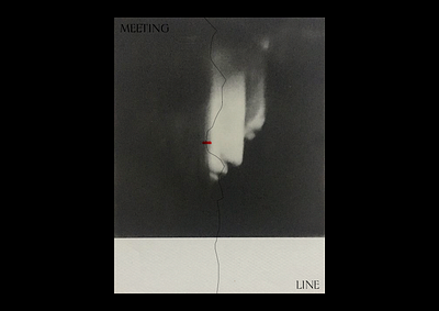 MEETING LINE minimalist minimalistic poster a day poster design simple design