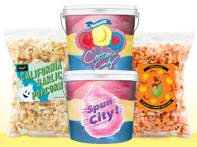 Snack Labels illustraion packaging