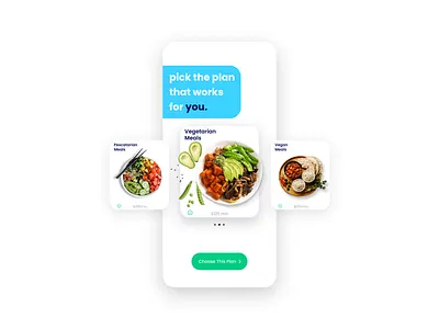 Meal Delivery App app dailyui flat food food app minimal recipe app ui ux