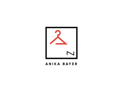 Logo bayer brand clothes design flat identity branding logo minimal red shoping vector