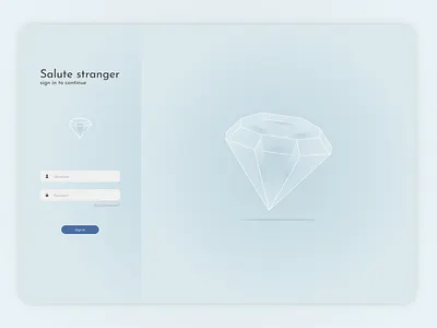 UX / UI login screen app design diamond illustration logo ui ui design ux ux design