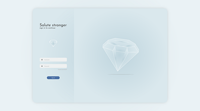 UX / UI login screen app design diamond illustration logo ui ui design ux ux design