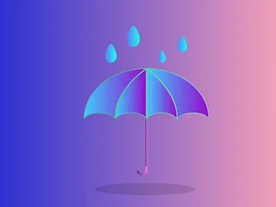 Umbrella design illustration photoshop