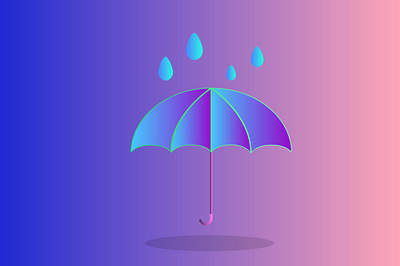 Umbrella design illustration photoshop