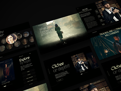 Peaky Blinders — Web Concept design desktop desktop design dribbbleweeklywarmup peakyblinders ui ux web