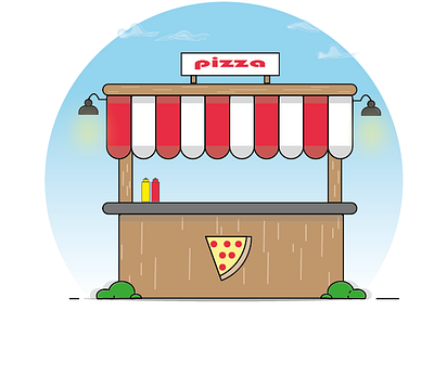 Untitled pizza design flat illustration vector