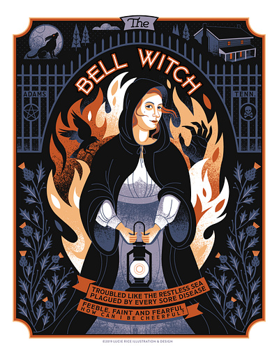 bell witch bell witch ghost haunted haunting portrait poster tennessee witch