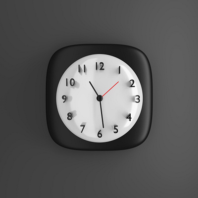 iOS Clock 3D Icon 3d app app design apple icon ios ios app ios11 ios7 thebigbangicons