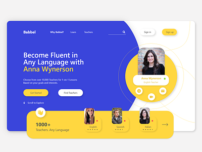 Babbel - Learn any language animation anytime babbler branding design flat fluent language logo type typography ui ux website