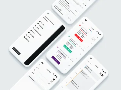 TNG Overview app crm mobile screen design software design ui design