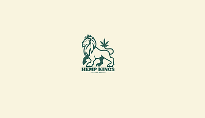 Hemp Kings brooklyn designer character design graphics illustration lion logo design t shirt design vector design