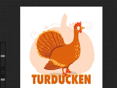 Turducken chicken design duck environment flat graphic graphicdesign illustration illustration art nature thanksgiving turkey vector