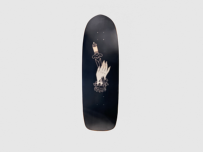 With Regret Deck dagger illustration skatedeck tattoo woodcut woodcuts