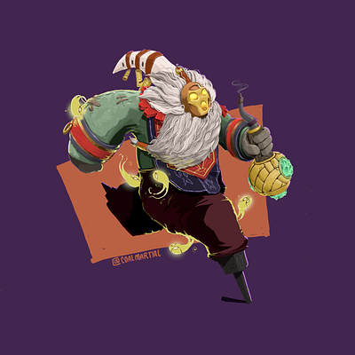 Just Bard, Tooting In The Cosmos bard character character design game art games illustration league of legends leagueoflegends