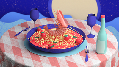 Bon appetit! 3d c4d cgi character colors design illustration minimalist motiongraphics ui