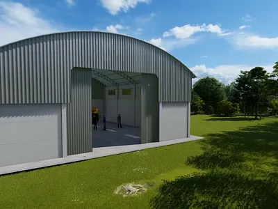 Projeto de Galpão Pré-Moldado arquitetura design engenharia laje pi pré moldado