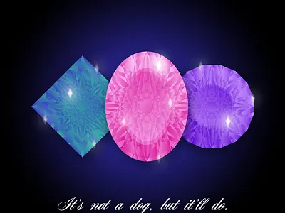 It's not a dog, but it'll do. 2020 adobe illustrator advertising aesthetics aiga amethyst design dribbble best shot emerald freelance designer gemstones graphic design illustration illustrator ruby support local artists typography vector