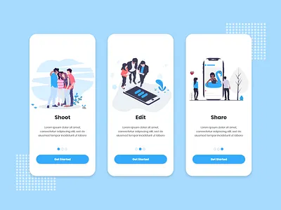Video App Onboarding UI adobe xd app design adobe xd template adobe xd templates alifemu design ios app ios template ios ui mobile app mobile app onboarding mobile template mobile ui onboarding ui ui design video app onboarding