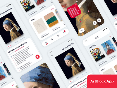 ARTBLOCK App adobexd art art direction artwork painter painting ui ui design userinterface ux