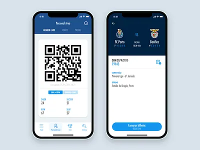 FC Porto Official App app club football mobile soccer ui design ui ux