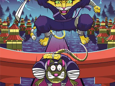 CATANA NINJA digital illustration digital painting digitalart illustration illustration art illustrations illustrator vector illustration