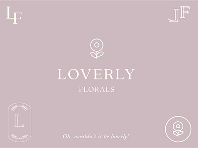 Loverly Florals - My Fair Lady Inspired Branding branding branding concept concept design design graphic design icon illustrator logo logo design logo design concept minimal typography