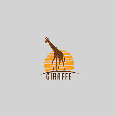 giraffe branding giraffe icon illustration vector