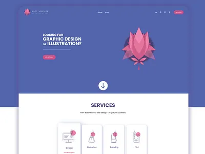 Personal website branding design illustration ui ux webdesign website