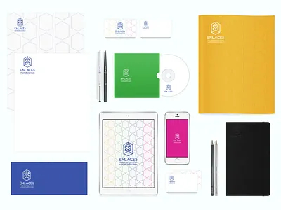 Brand Identity | Enlaces brand brand design brand identity branding business company image design designer graphic graphicdesign graphics marketing stationary stationary design stationary mockup ux visual
