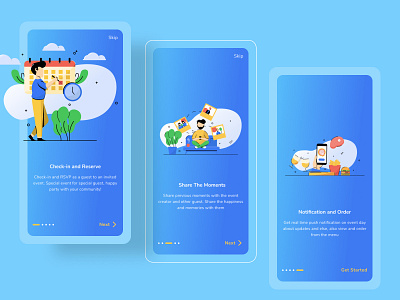 Onboarding Screen Mixrre app clean event app features gradient illustration mixrre onboarding onboarding screen onboarding ui ui